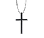 Classic Simple Titanium Cross Necklace